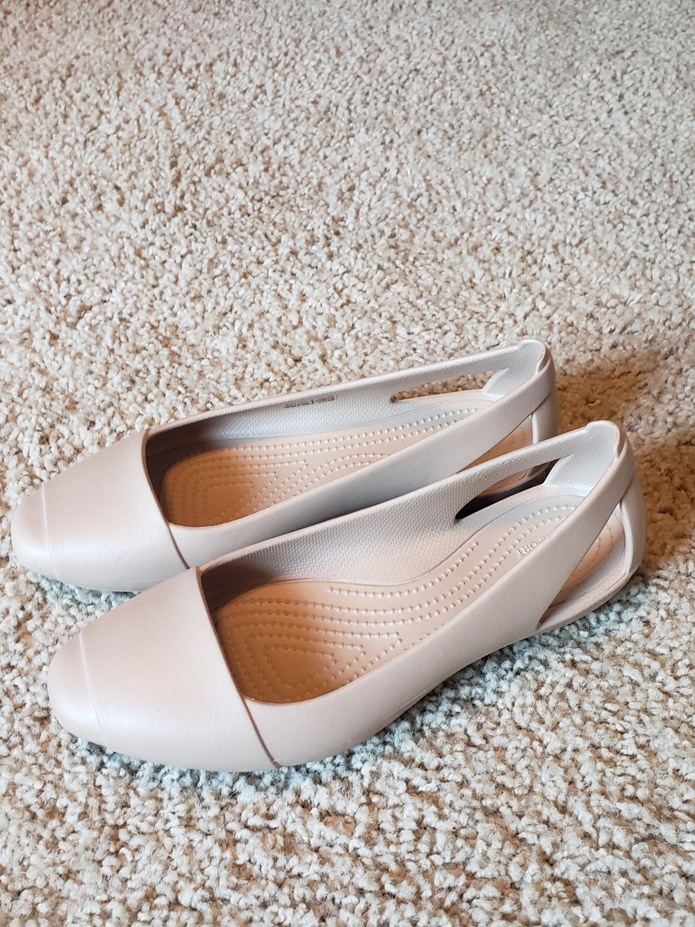 Crocs Nude Sienna Flats 8W
